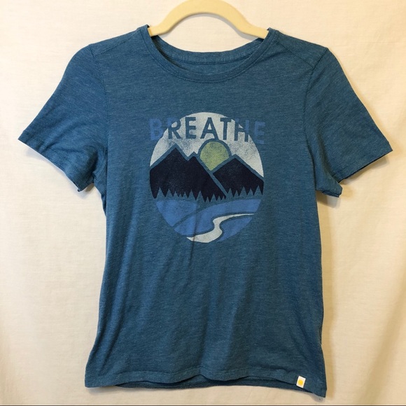 Life Is Good Breathe Mountain T Shirt - Size XS - Picture 2 of 6